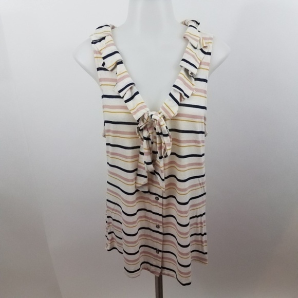 ~ Dolan‎ Left Coast tank top XS anthropologie strip - Picture 1 of 8